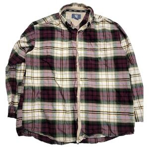 Vintage Twenty X Wrangler Button-Down Tartan Plaid Western Cowboy Shirt Mens XXL
